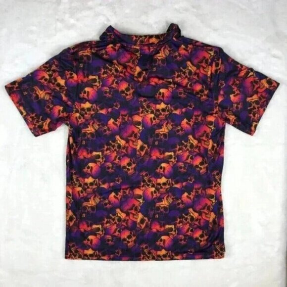 Obnoxious Golf OG Performance Golf Polo Shirt - Skull Print NEW Size SMALL - Picture 6 of 9